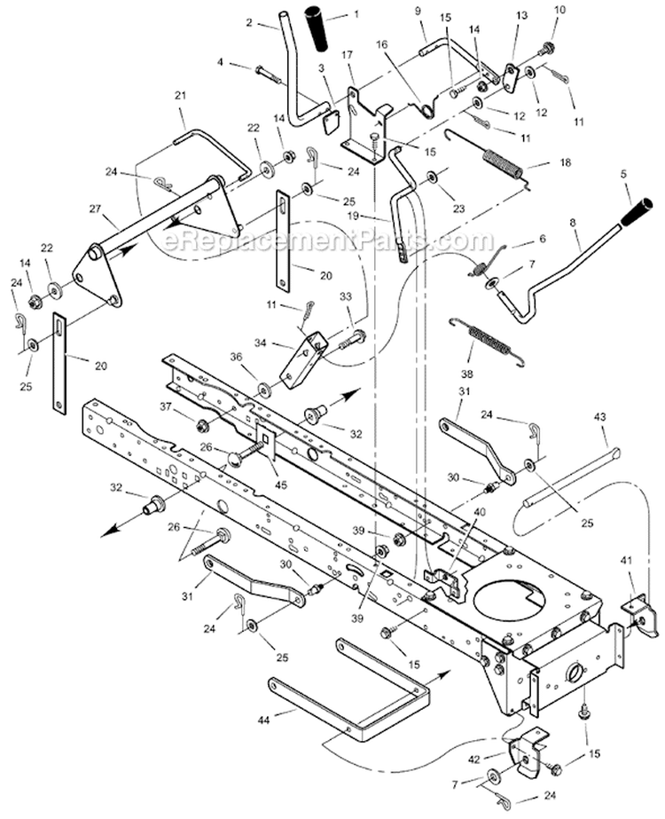 Page F Diagram and Parts List for 405601X30A  Murray Lawn Tractor