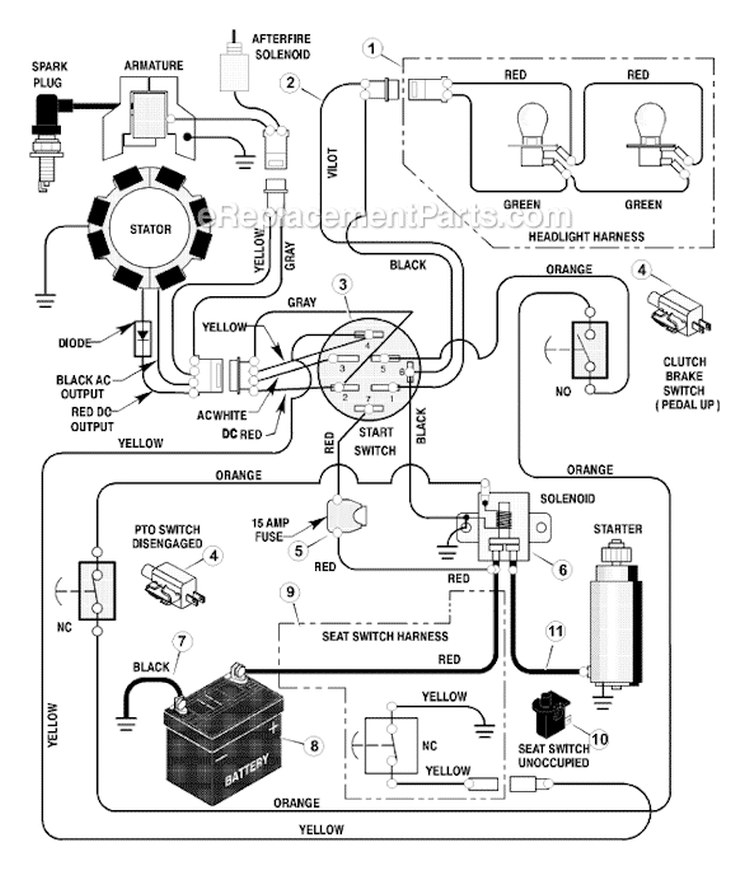 Page C Diagram and Parts List for 405601X50A  Murray Lawn Tractor