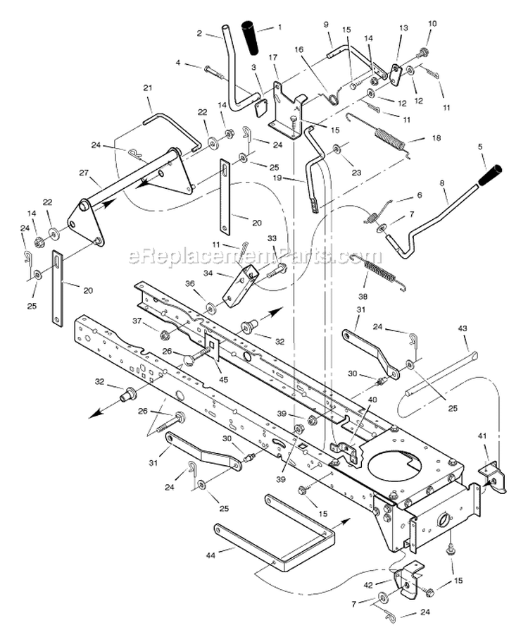 Page F Diagram and Parts List for 405602X51A  Murray Lawn Tractor