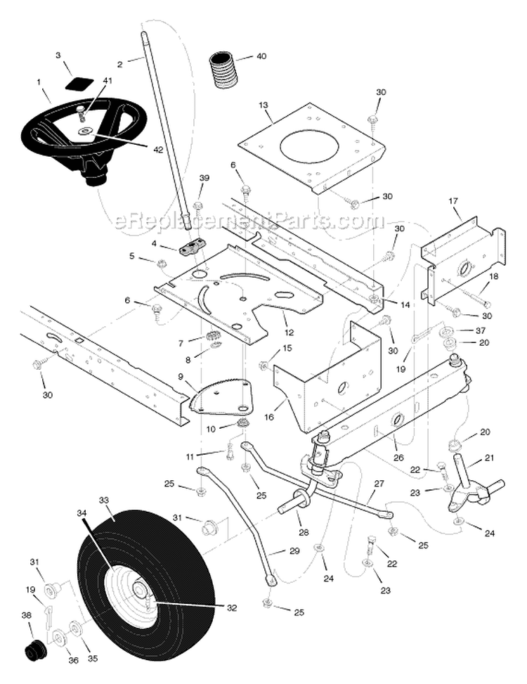 Page G Diagram and Parts List for 405602X51A  Murray Lawn Tractor
