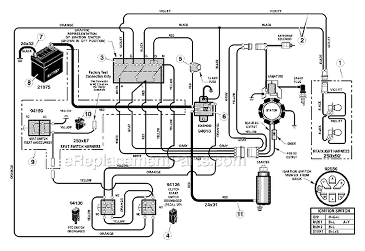 Page C Diagram and Parts List for 405604X53A  Murray Lawn Tractor