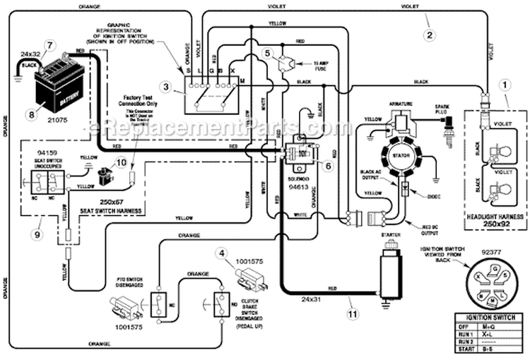 Page C Diagram and Parts List for 405605X51A  Murray Lawn Tractor