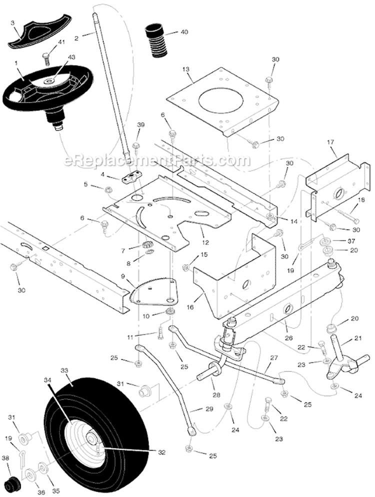 Page G Diagram and Parts List for 405606X108A  Murray Lawn Tractor