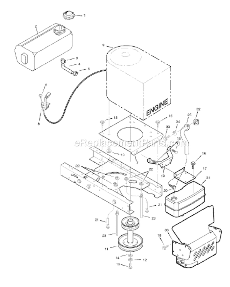 Page E Diagram and Parts List for 405606X190A 552546 Murray Lawn Tractor