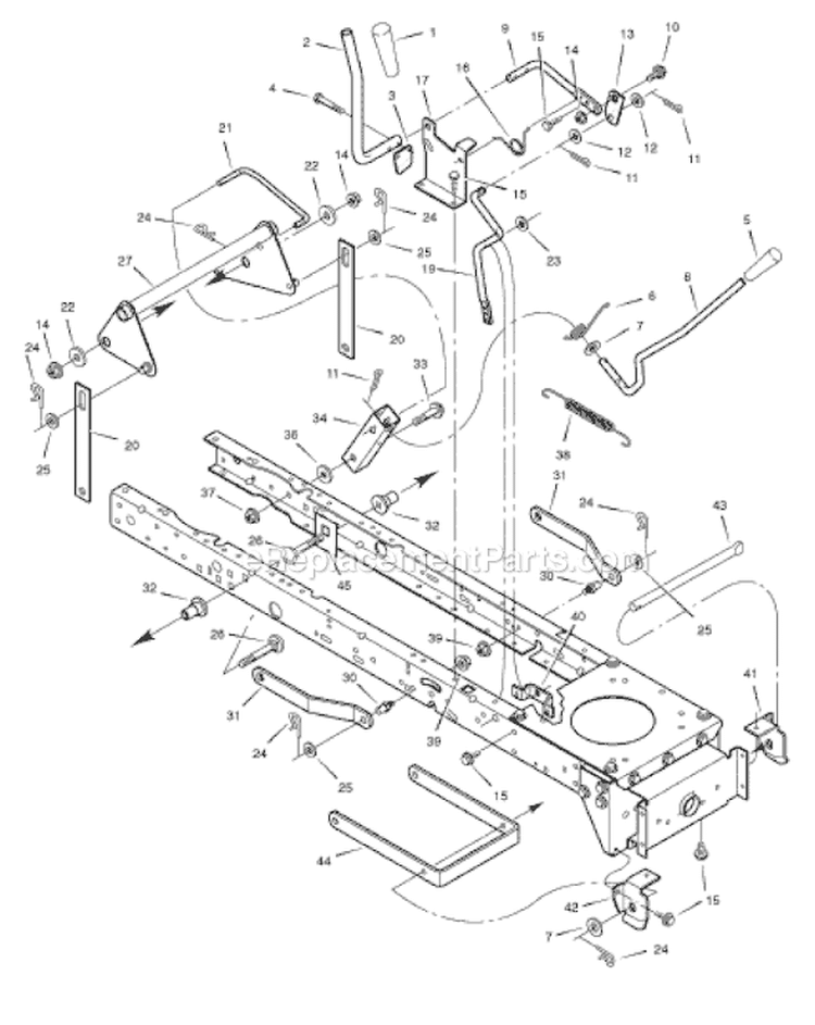 Page G Diagram and Parts List for 405606X190A 552546 Murray Lawn Tractor