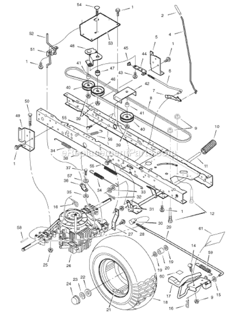 Page C Diagram and Parts List for 405606X50C  Murray Lawn Tractor