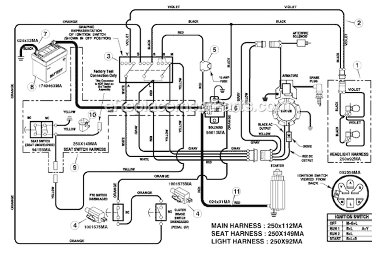 Page D Diagram and Parts List for 405606X50C  Murray Lawn Tractor
