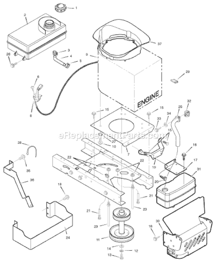 Page E Diagram and Parts List for 405606X50C  Murray Lawn Tractor