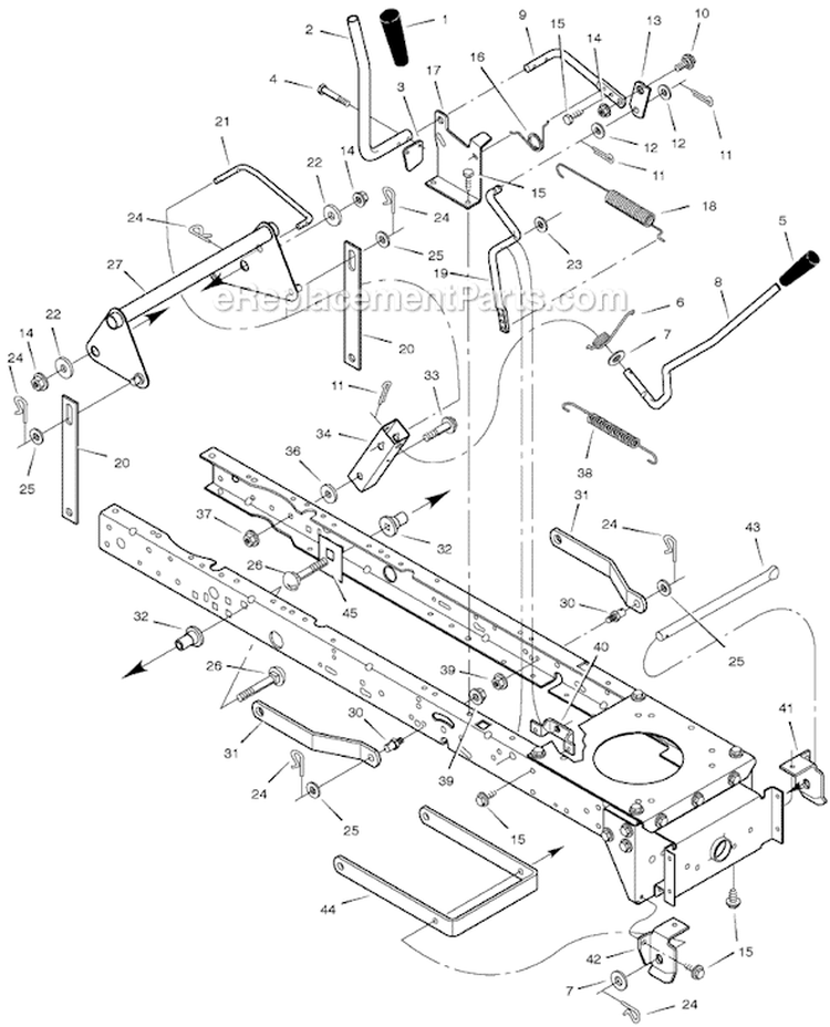 Page F Diagram and Parts List for 405606X78A  Murray Lawn Tractor