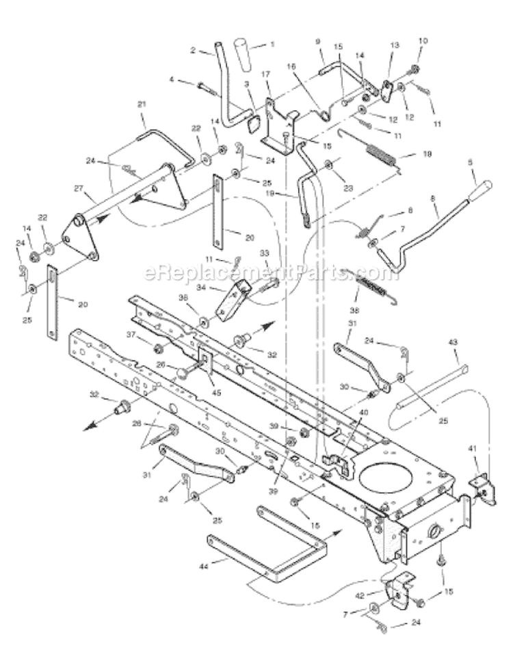 Page F Diagram and Parts List for 405606X78B  Murray Lawn Tractor