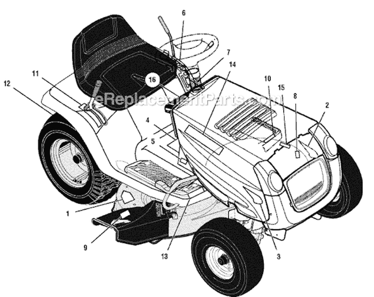 Page B Diagram and Parts List for 405607X78A  Murray Lawn Tractor