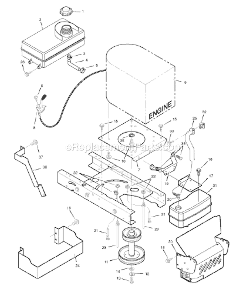Page D Diagram and Parts List for 405607X78A  Murray Lawn Tractor