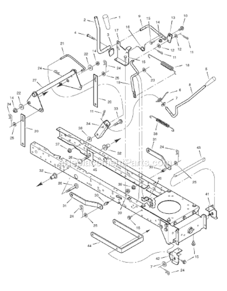 Page G Diagram and Parts List for 405607X78A  Murray Lawn Tractor