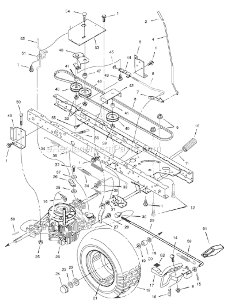 Page C Diagram and Parts List for 405612X108  Murray Lawn Tractor
