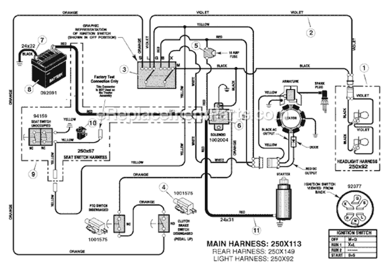 Page C Diagram and Parts List for 405625X51A-SW  Murray Lawn Tractor