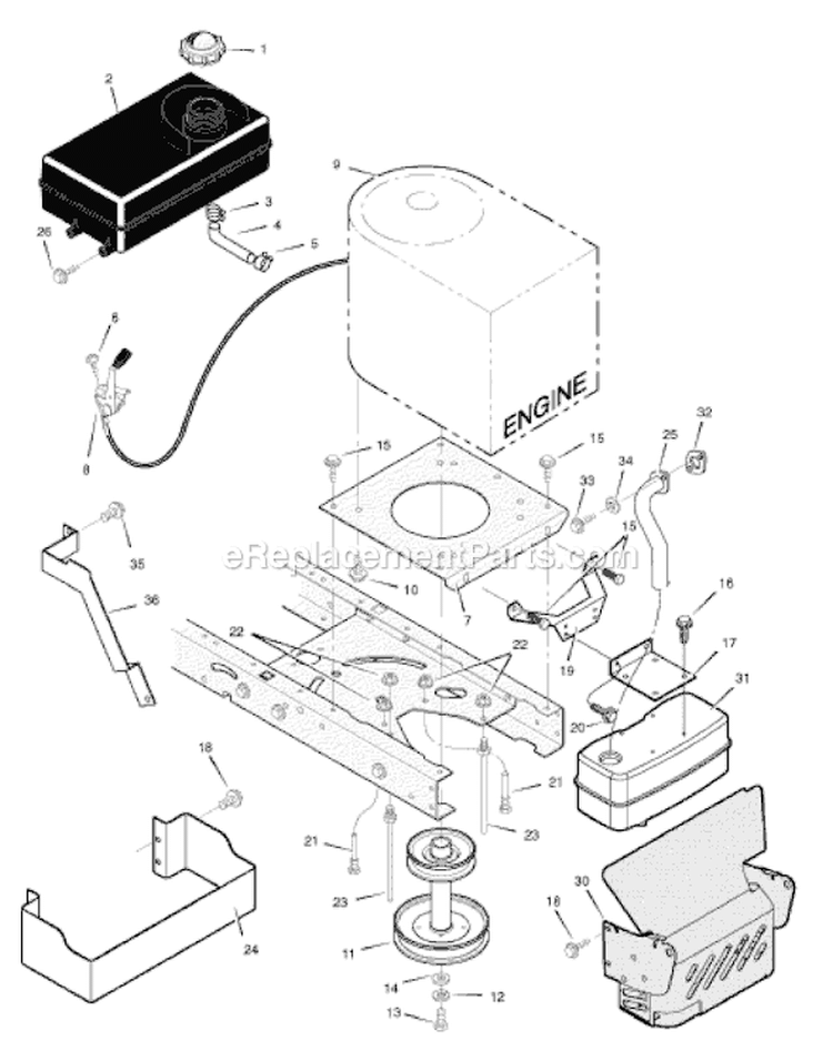 Page D Diagram and Parts List for 405625X51A-SW  Murray Lawn Tractor