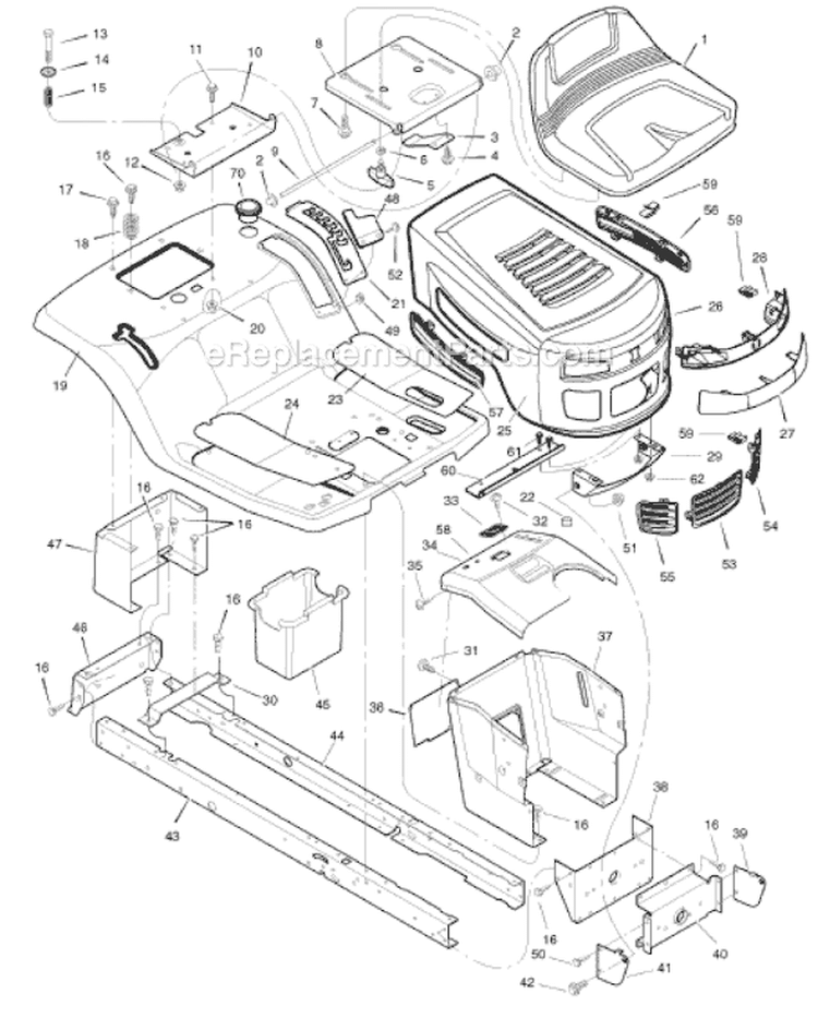 Page A Diagram and Parts List for 405627X51A  Murray Lawn Tractor