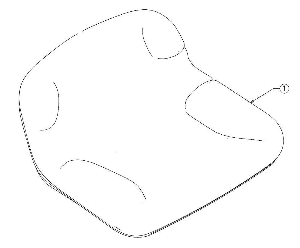 Seat Diagram and Parts List for M115-38 (13BC77LF058)(2018) Murray Lawn Tractor