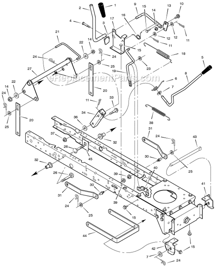 Page F Diagram and Parts List for 425001X8D  Murray Lawn Tractor