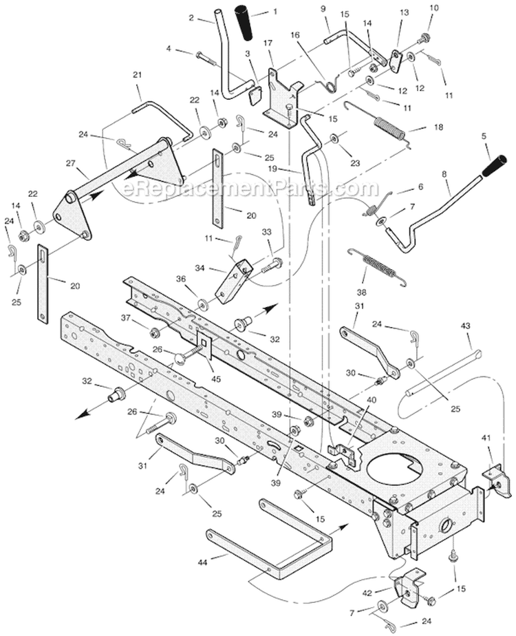 Page F Diagram and Parts List for 425001X8E  Murray Lawn Tractor
