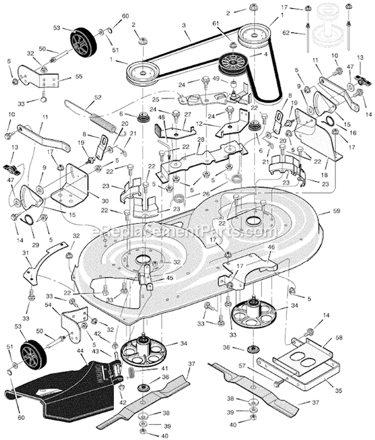 Page E Diagram and Parts List for 425013X92A  Murray Lawn Tractor
