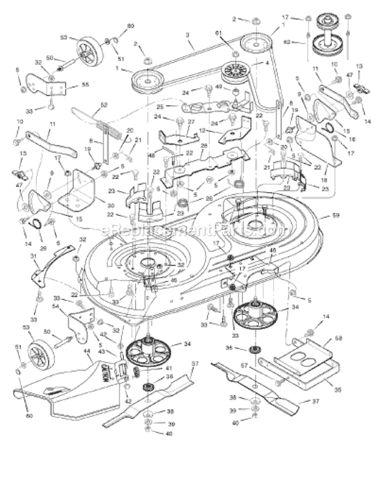 Page F Diagram and Parts List for 425017X190A 552548 Murray Lawn Tractor