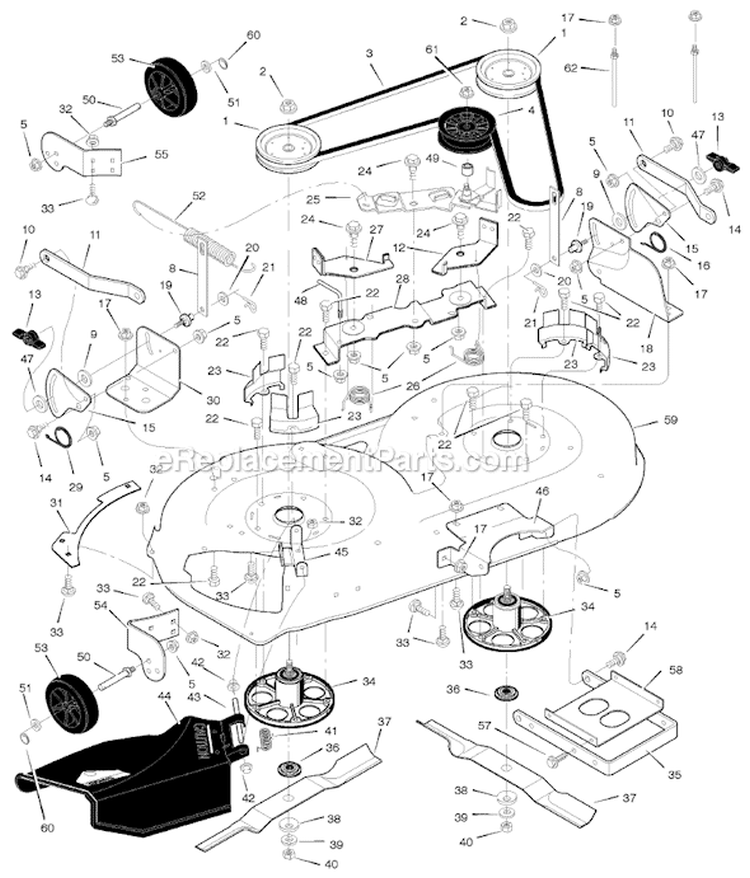 Page E Diagram and Parts List for 425017X24A  Murray Lawn Tractor