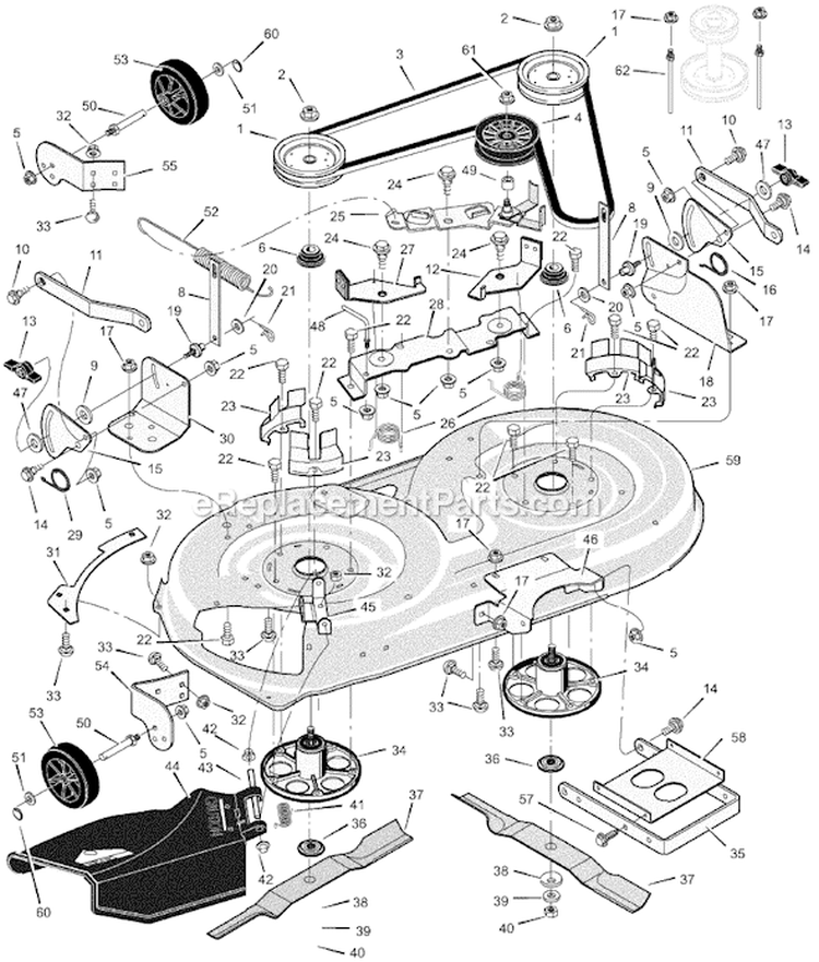 Page D Diagram and Parts List for 425303X92B  Murray Lawn Tractor