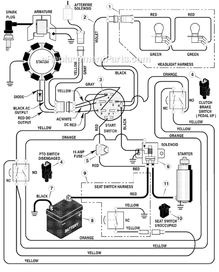 Page C Diagram and Parts List for 425600X8A  Murray Lawn Tractor