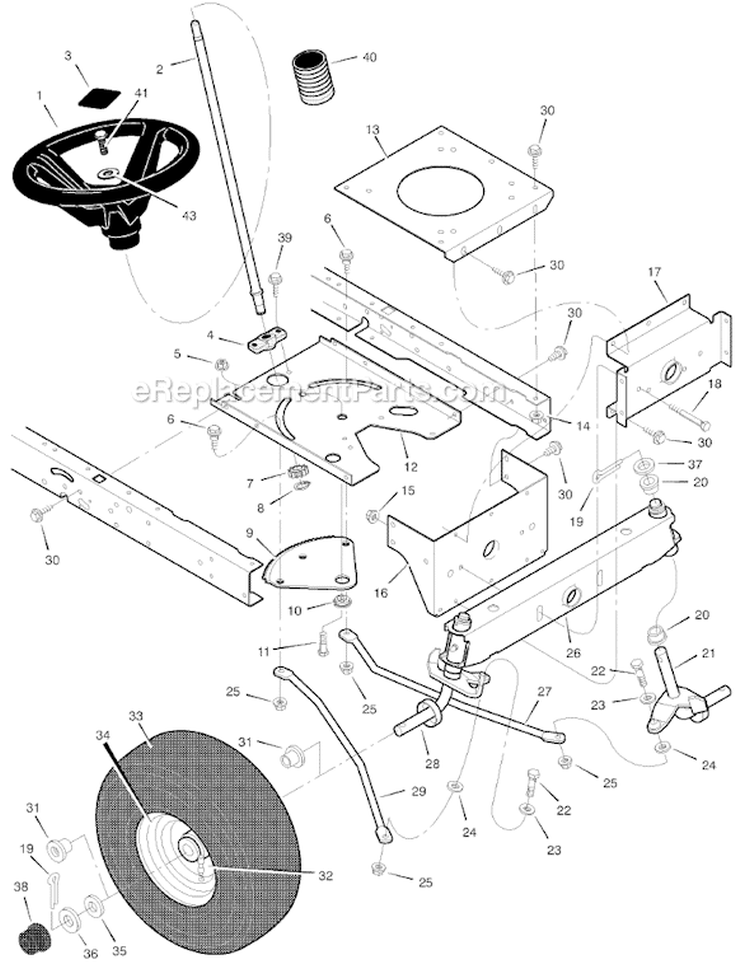 Page G Diagram and Parts List for 425600X8A  Murray Lawn Tractor