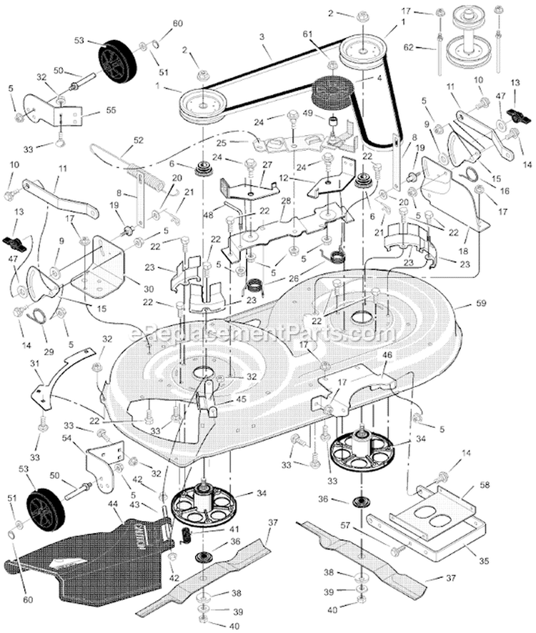 Page E Diagram and Parts List for 425619X24A  Murray Lawn Tractor
