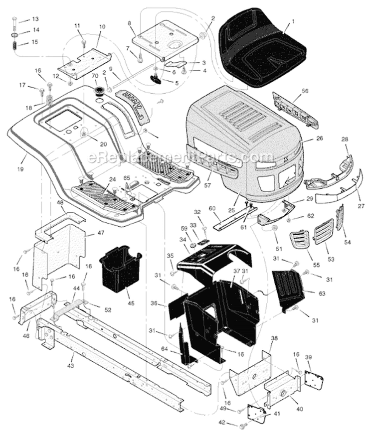 Page A Diagram and Parts List for 425621X108B  Murray Lawn Tractor