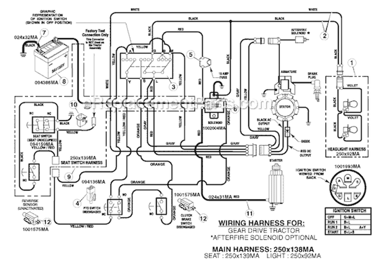 Page C Diagram and Parts List for 425621X108B  Murray Lawn Tractor