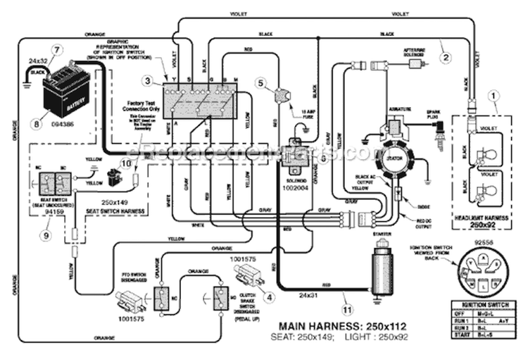 Page C Diagram and Parts List for 425622X50B-SW  Murray Lawn Tractor