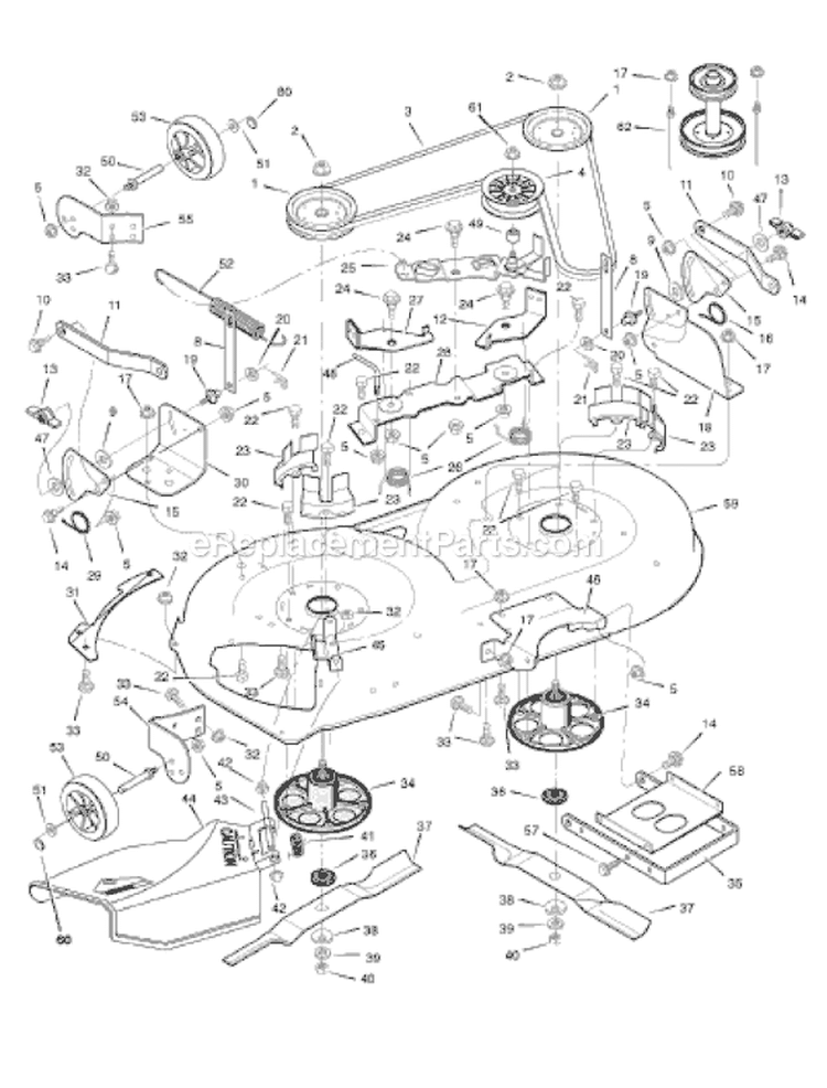Page F Diagram and Parts List for 425622X78B  Murray Lawn Tractor