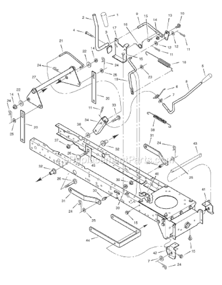 Page G Diagram and Parts List for 425622X78B  Murray Lawn Tractor