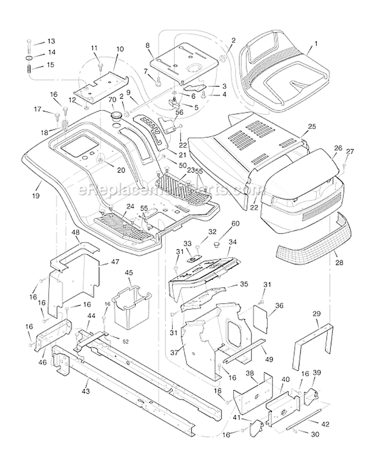 Page A Diagram and Parts List for 425624X190A 552547 Murray Lawn Tractor