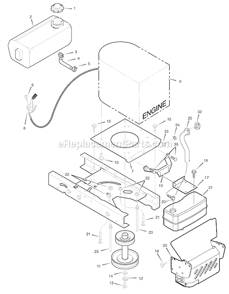 Page E Diagram and Parts List for 425624X190A 552547 Murray Lawn Tractor