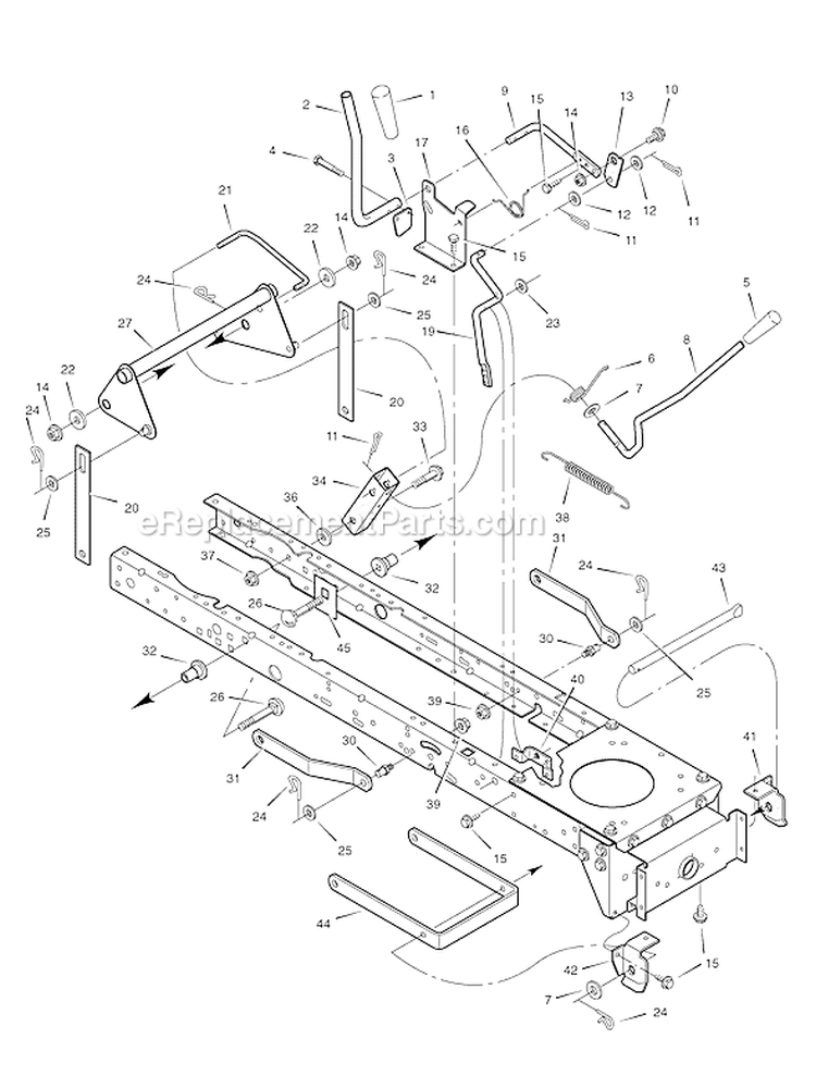 Page G Diagram and Parts List for 425624X190A 552547 Murray Lawn Tractor