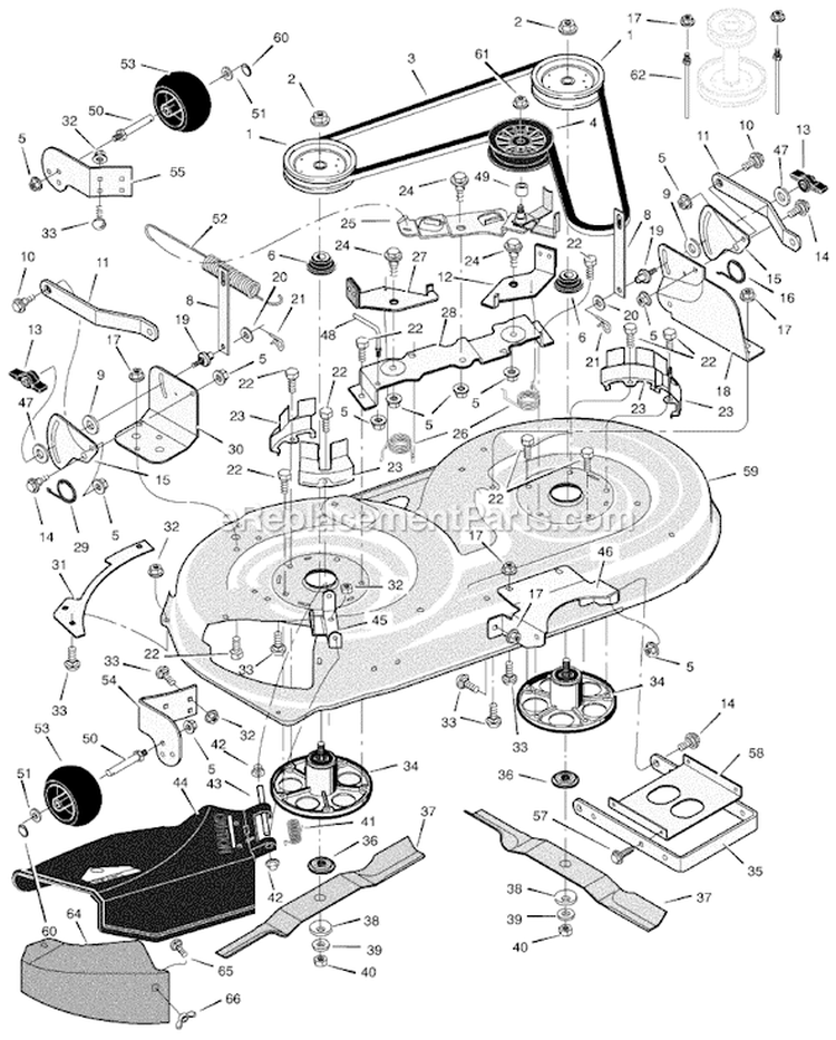 Page G Diagram and Parts List for 425638X692A  Murray Lawn Tractor