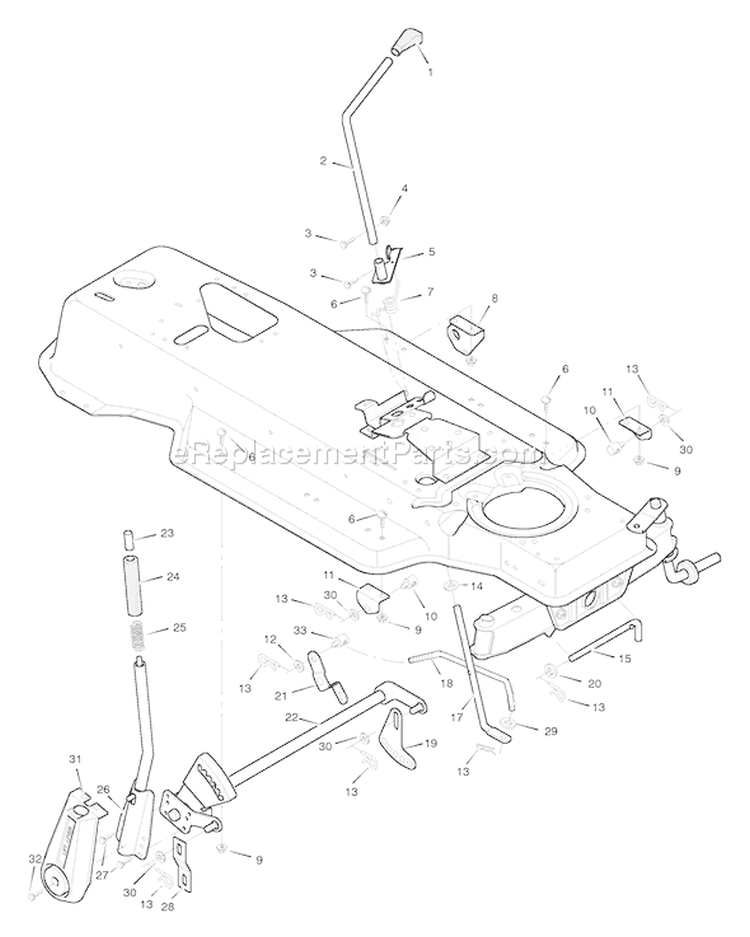 Page F Diagram and Parts List for 42830B  Murray Lawn Tractor