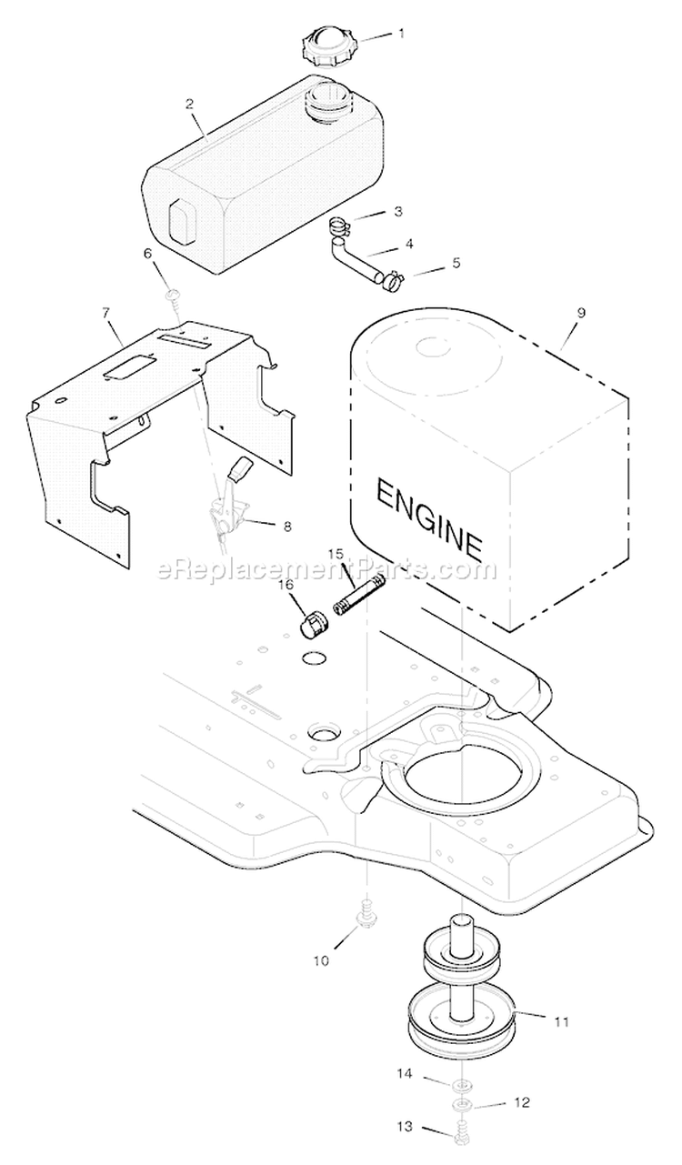 Page C Diagram and Parts List for 42830B  Murray Lawn Tractor