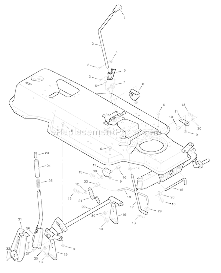 Page F Diagram and Parts List for 42910A  Murray Lawn Tractor