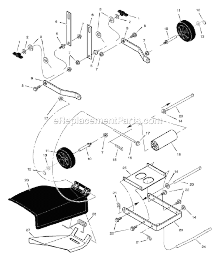 Page I Diagram and Parts List for 461004X92A  Murray Lawn Tractor