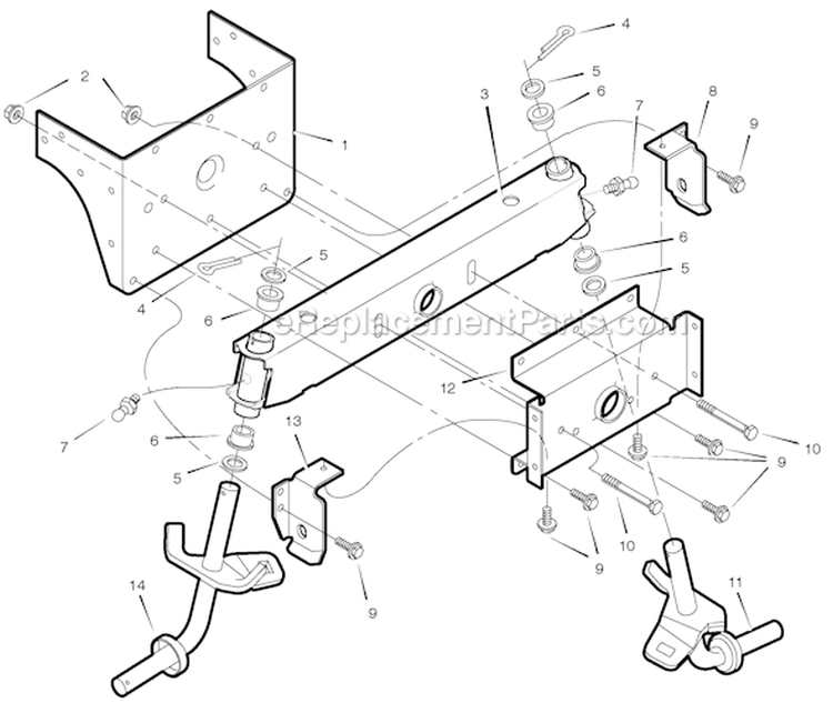 Page D Diagram and Parts List for 461005X68A  Murray Lawn Tractor