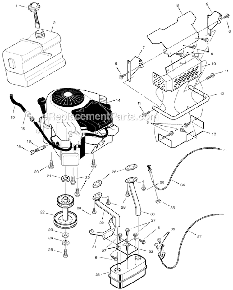 Page C Diagram and Parts List for 461008X92A  Murray Lawn Tractor
