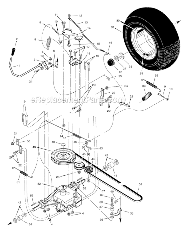 Page G Diagram and Parts List for 461008X92A  Murray Lawn Tractor