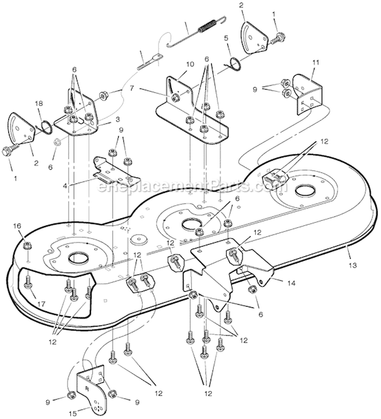 Page H Diagram and Parts List for 461603X48A  Murray Lawn Tractor