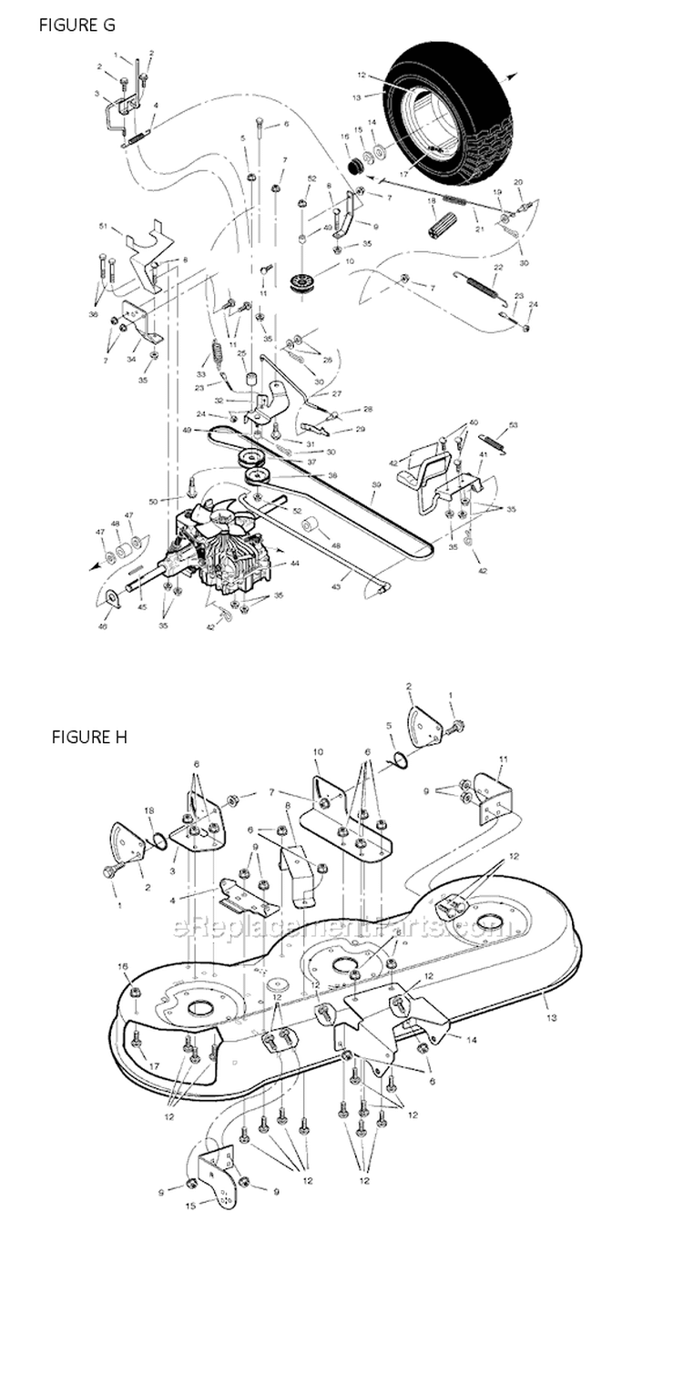 Page E Diagram and Parts List for 461605X99A  Murray Lawn Tractor