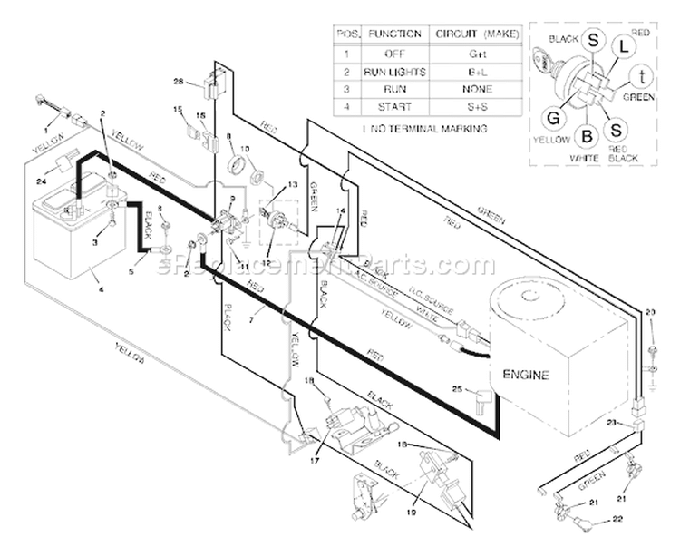 Page B Diagram and Parts List for 46379X192B 46378x6B 1997 Murray Lawn Tractor